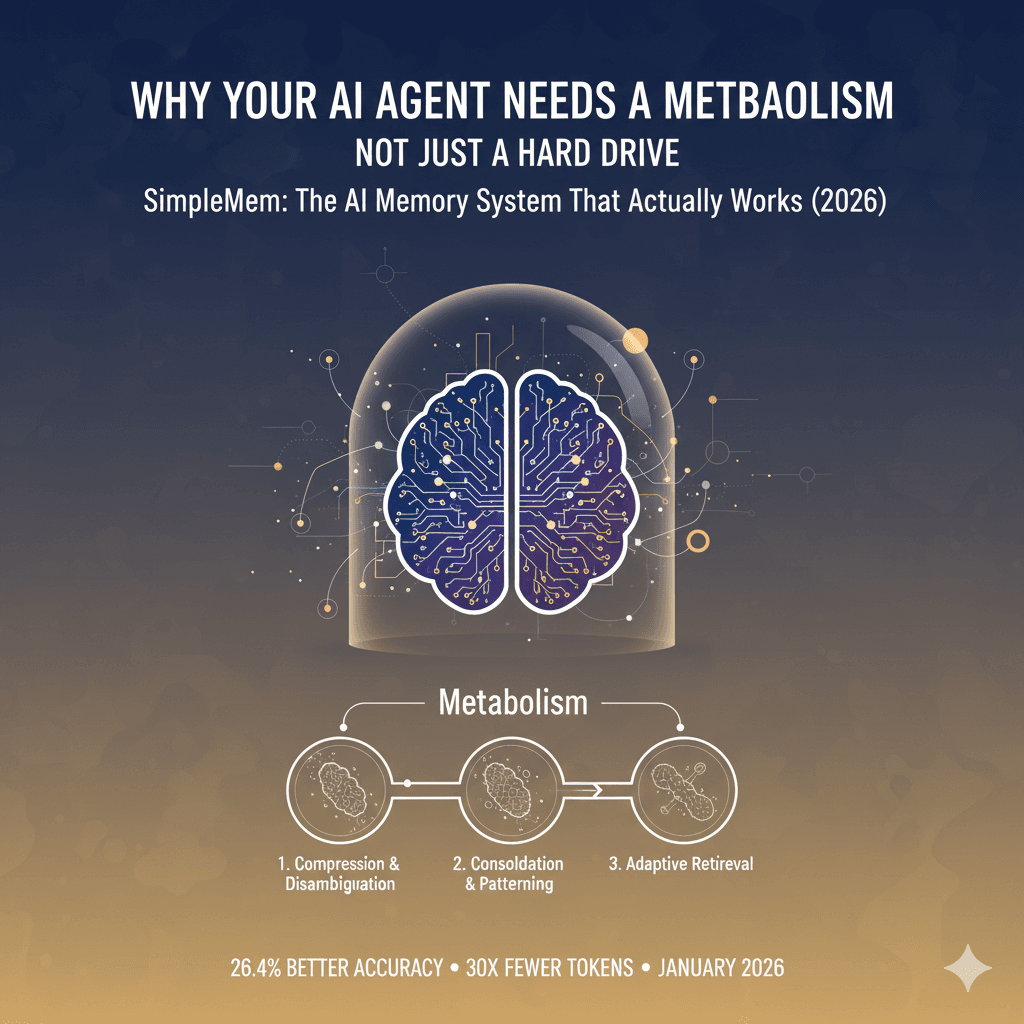 Why Your AI Agent Needs a Metabolism, Not Just a Hard Drive